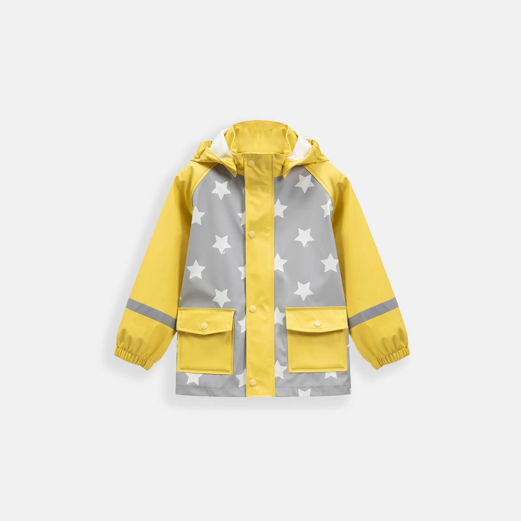 7a.m. Enfant Canada - Rain Jacket - Rainy Stars Yellow - ella+elliot