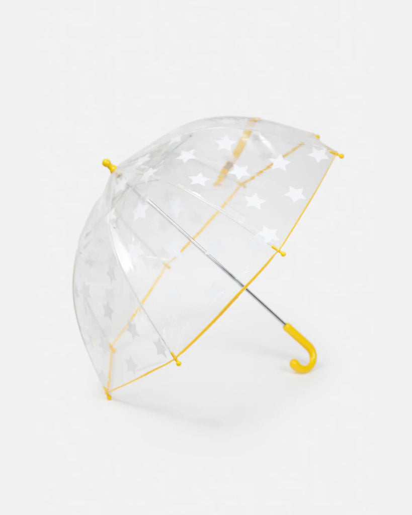 7a.m. Enfant Canada - Tula Kid's Umbrella - Rainy Stars Yellow - ella+elliot